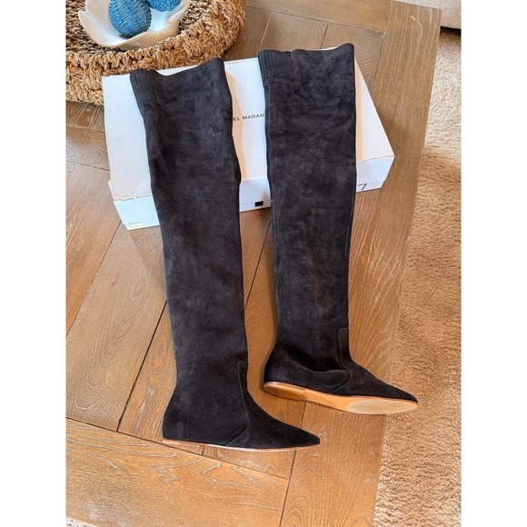 NWT Isabel Marant Tattle Over The Knee Boots Women Black 37